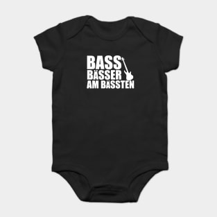 BASS BAESSER AM BAESSTEN funny bassist gift Baby Bodysuit